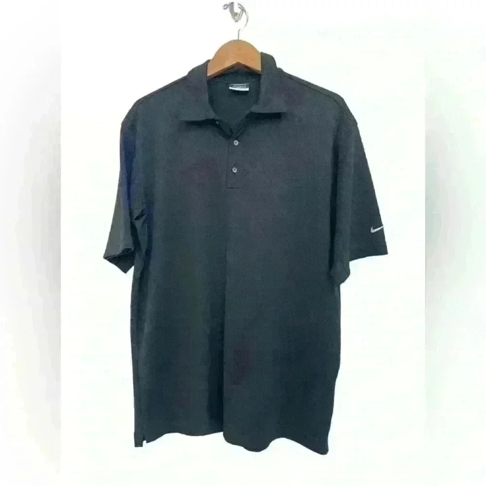 Nike Golf Men’s Black Golf Polo Size Large